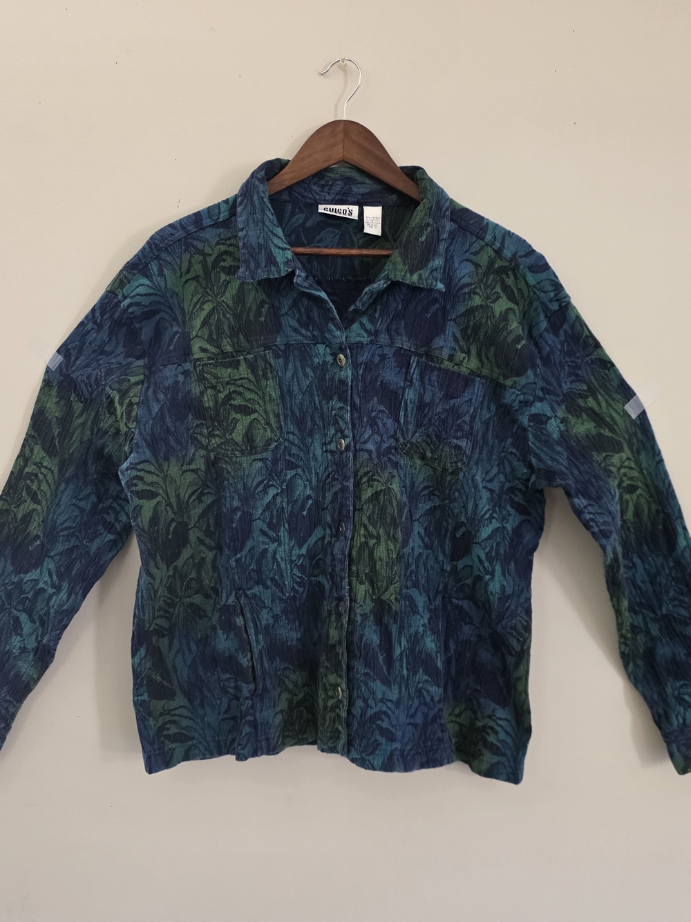 Vintage Chico's Design Floral Embroidered Denim Jacket (Size 2 / Medium-Large)